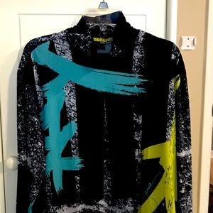 Jamie Sadock long sleeve, cowl neck golf top.